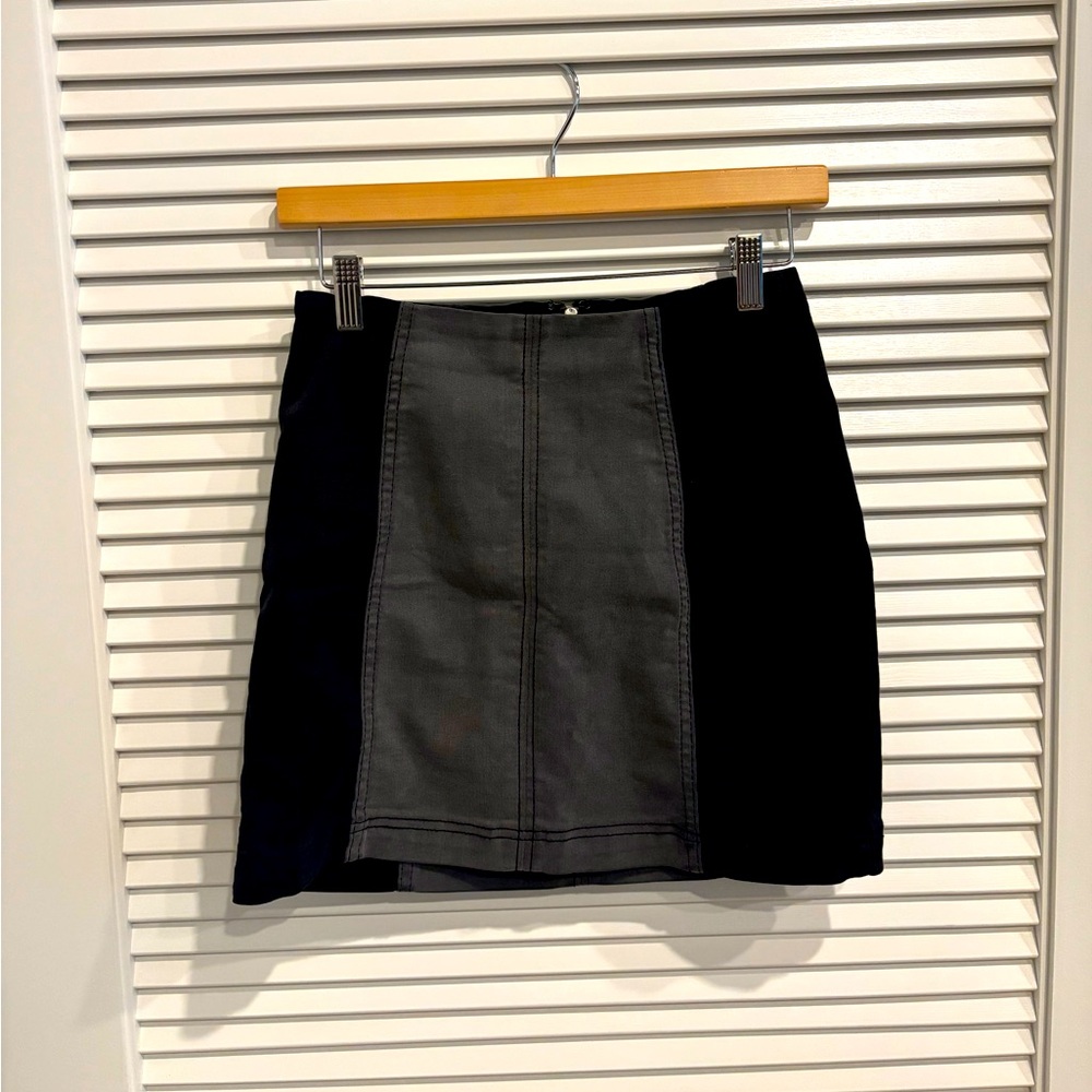 Free people skirt black and grey